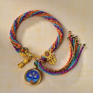 acala fudo myo o eye of wisdom handwoven tibetan thangka blessing bracelet7 45.jpg