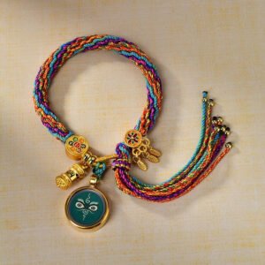 Home green jambhala eye of wisdom handwoven tibetan thangka blessing bracelet7 12.jpg