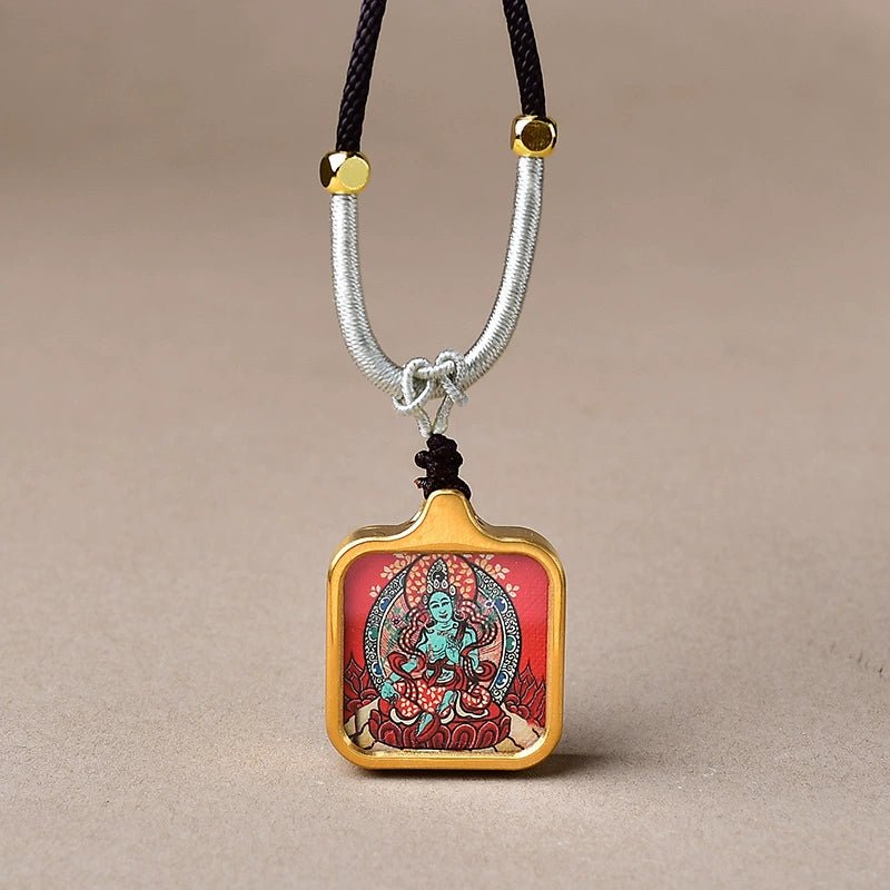green tara mini gold tone titanium thangka pendant6 11.jpg green tara mini gold tone titanium thangka pendant6 11.jpg