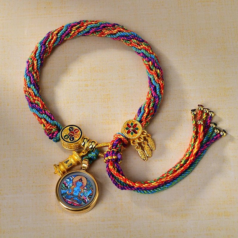 mahasthamaprapta bodhisattva handwoven tibetan thangka blessing bracelet7 5.jpg mahasthamaprapta bodhisattva handwoven tibetan thangka blessing bracelet7 5.jpg
