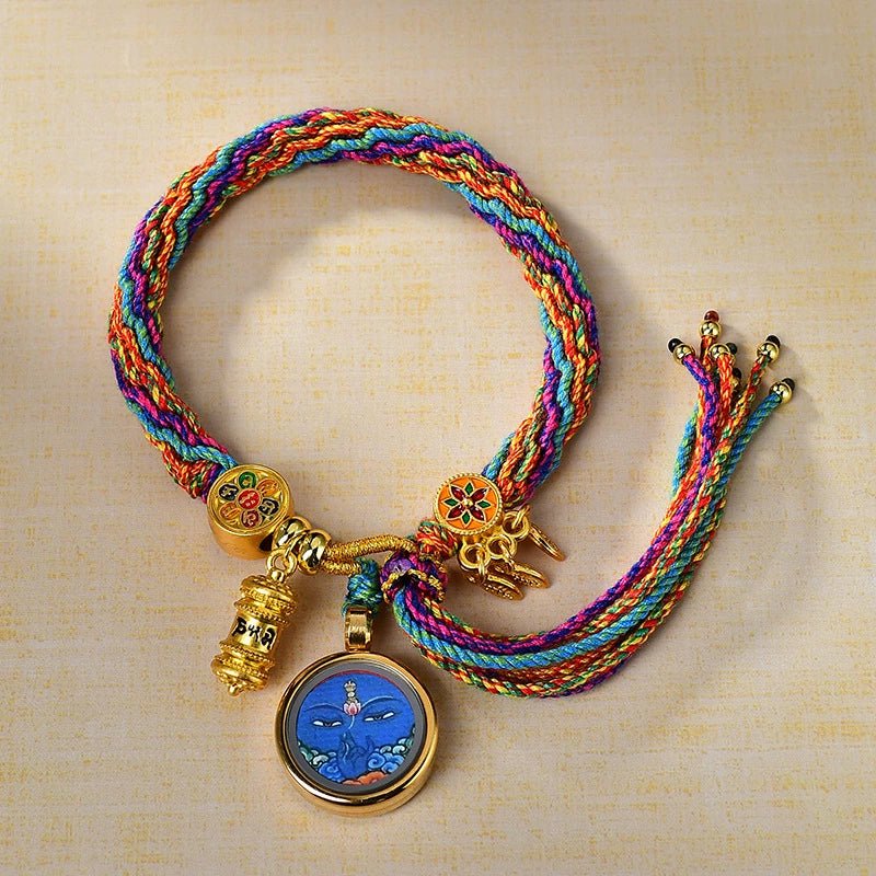 mahasthamaprapta bodhisattva eye of wisdom handwoven tibetan thangka blessing bracelet7 43.jpg mahasthamaprapta bodhisattva eye of wisdom handwoven tibetan thangka blessing bracelet7 43.jpg