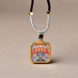 zakhi lhamo god of wealth mini gold tone titanium thangka pendant6 14.jpg